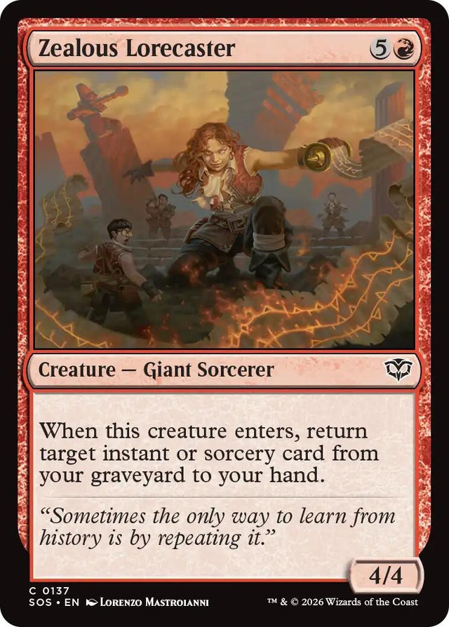 Image for Zealous Lorecaster (137) (Secrets of Strixhaven) - Magic: The Gathering