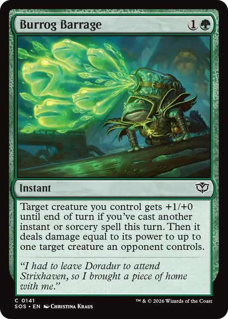 Image for Burrog Barrage (141) (Foil) (Secrets of Strixhaven) - Magic: The Gathering