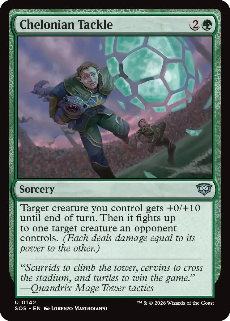 Image for Chelonian Tackle (142) (Foil) (Secrets of Strixhaven) - Magic: The Gathering