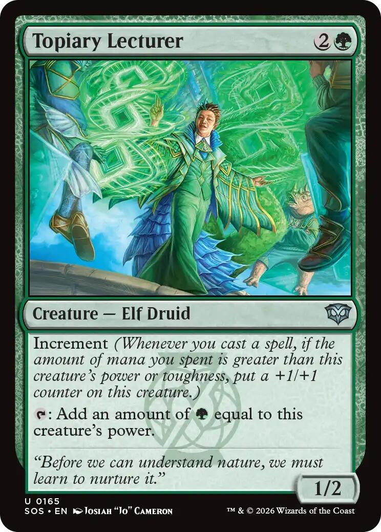 Image for Topiary Lecturer (165) (Foil) (Secrets of Strixhaven) - Magic: The Gathering