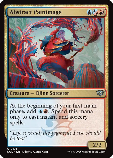 Image for Abstract Paintmage (171) (Foil) (Secrets of Strixhaven) - Magic: The Gathering