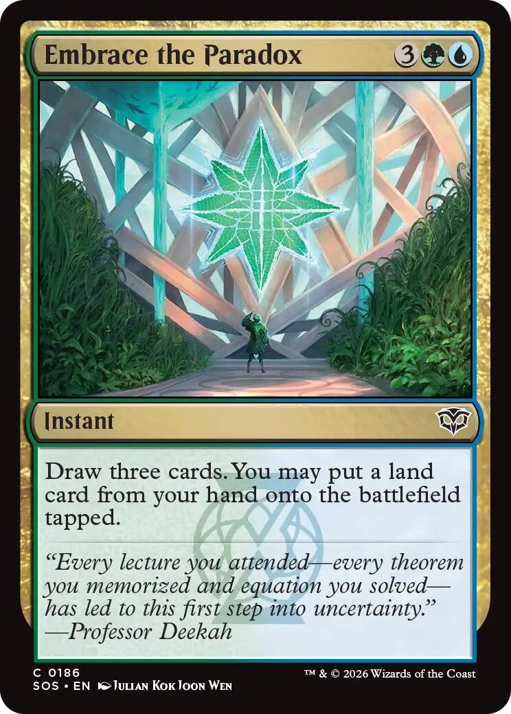 Image for Embrace the Paradox (186) (Foil) (Secrets of Strixhaven) - Magic: The Gathering