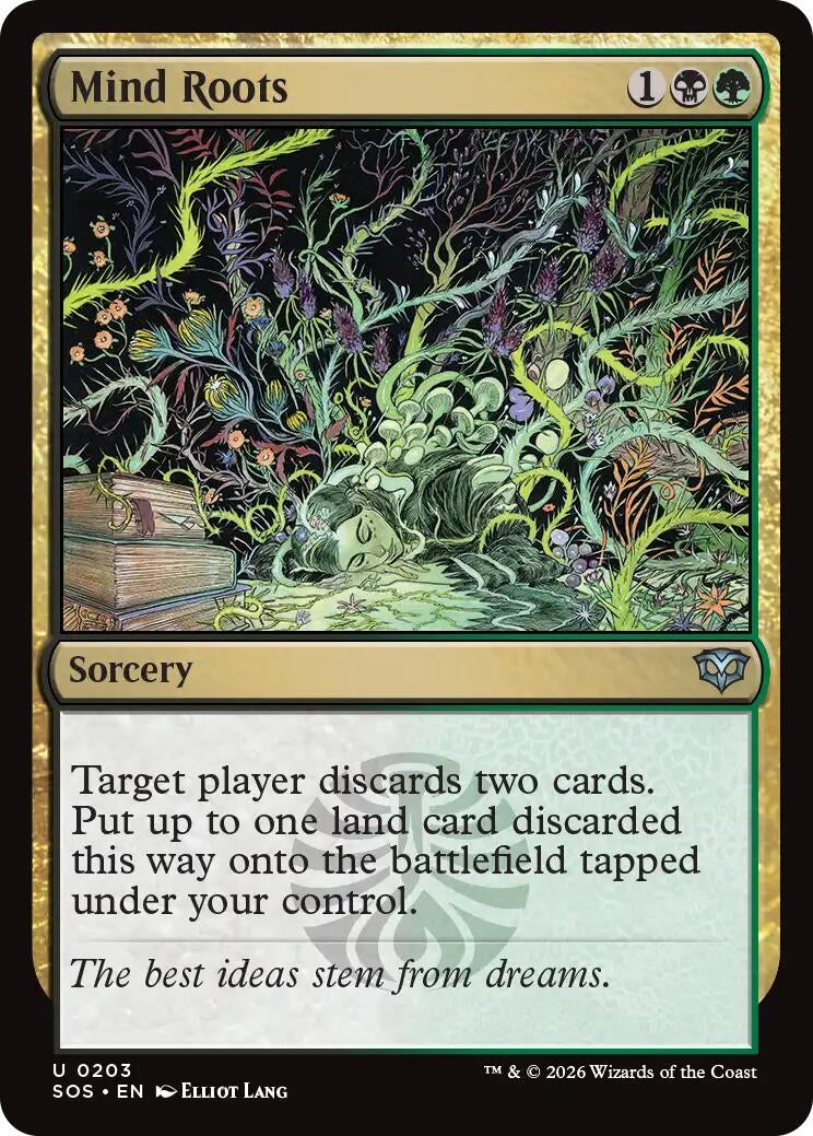Image for Mind Roots (203) (Foil) (Secrets of Strixhaven) - Magic: The Gathering