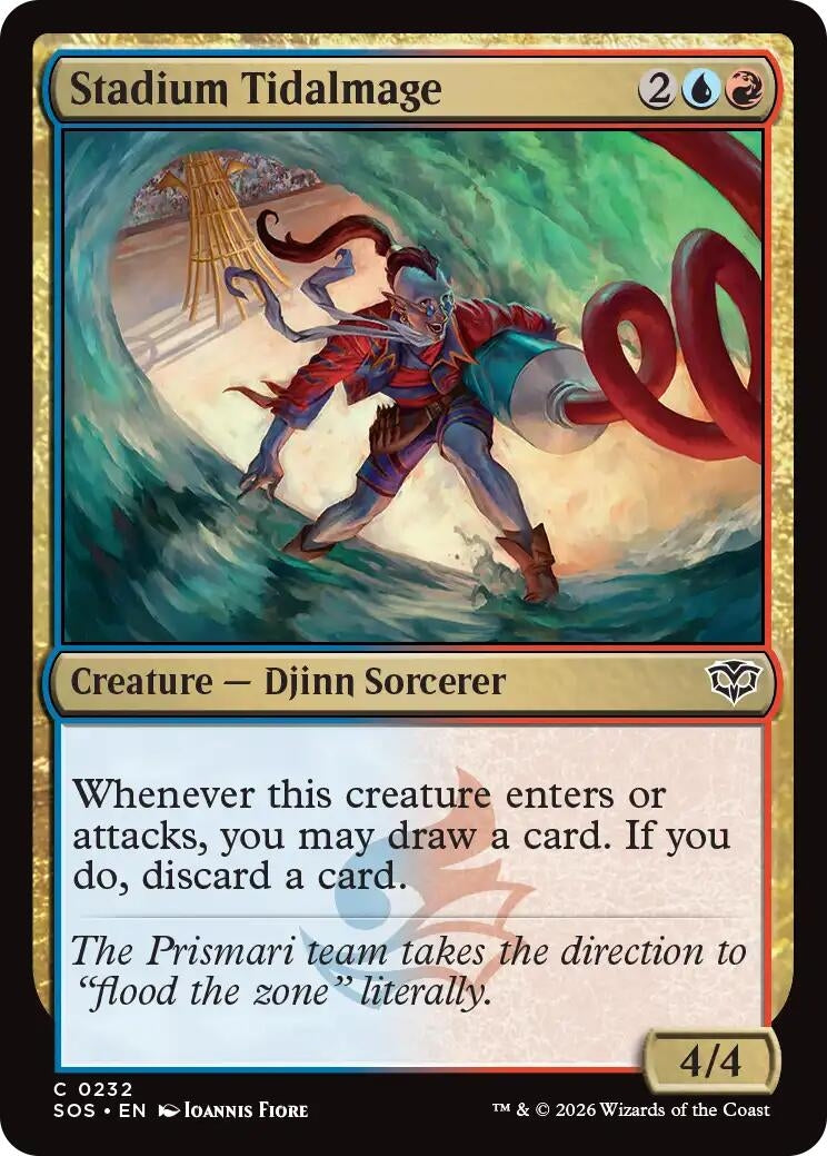 Image for Stadium Tidalmage (232) (Foil) (Secrets of Strixhaven) - Magic: The Gathering
