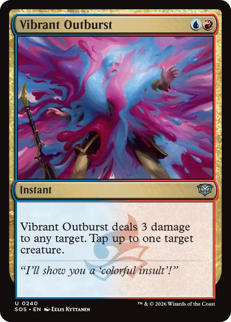 Image for Vibrant Outburst (240) (Foil) (Secrets of Strixhaven) - Magic: The Gathering