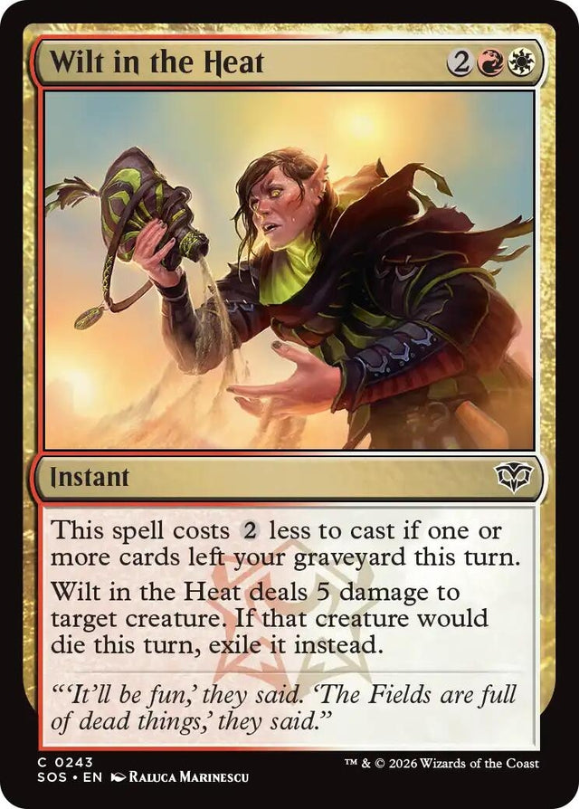 Image for Wilt in the Heat (243) (Secrets of Strixhaven) - Magic: The Gathering