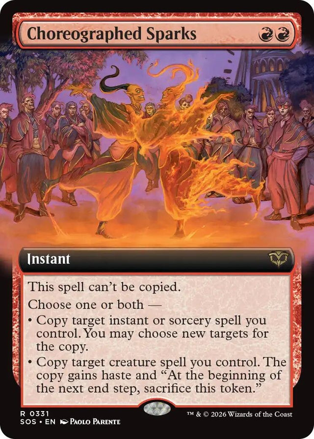 Image for Choreographed Sparks (Extended Art) (331) (Foil) (Secrets of Strixhaven) - Magic: The Gathering