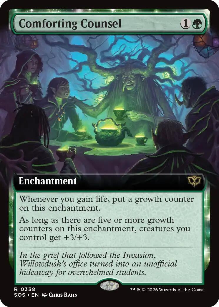 Image for Comforting Counsel (Extended Art) (338) (Foil) (Secrets of Strixhaven) - Magic: The Gathering