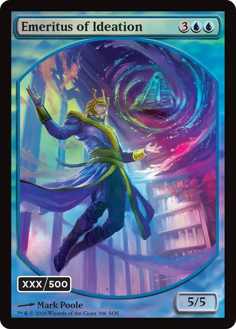 Image for Emeritus of Ideation (Retro Frame) (Serial Numbered) (Double Rainbow Foil) (306) (Foil) (Secrets of Strixhaven) - Magic: The Gathering