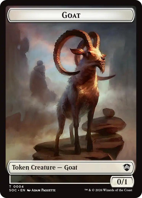 Image for Goat // Fungus Beast Double-Sided Token (4 // 17) (Commander: Secrets of Strixhaven) - Magic: The Gathering
