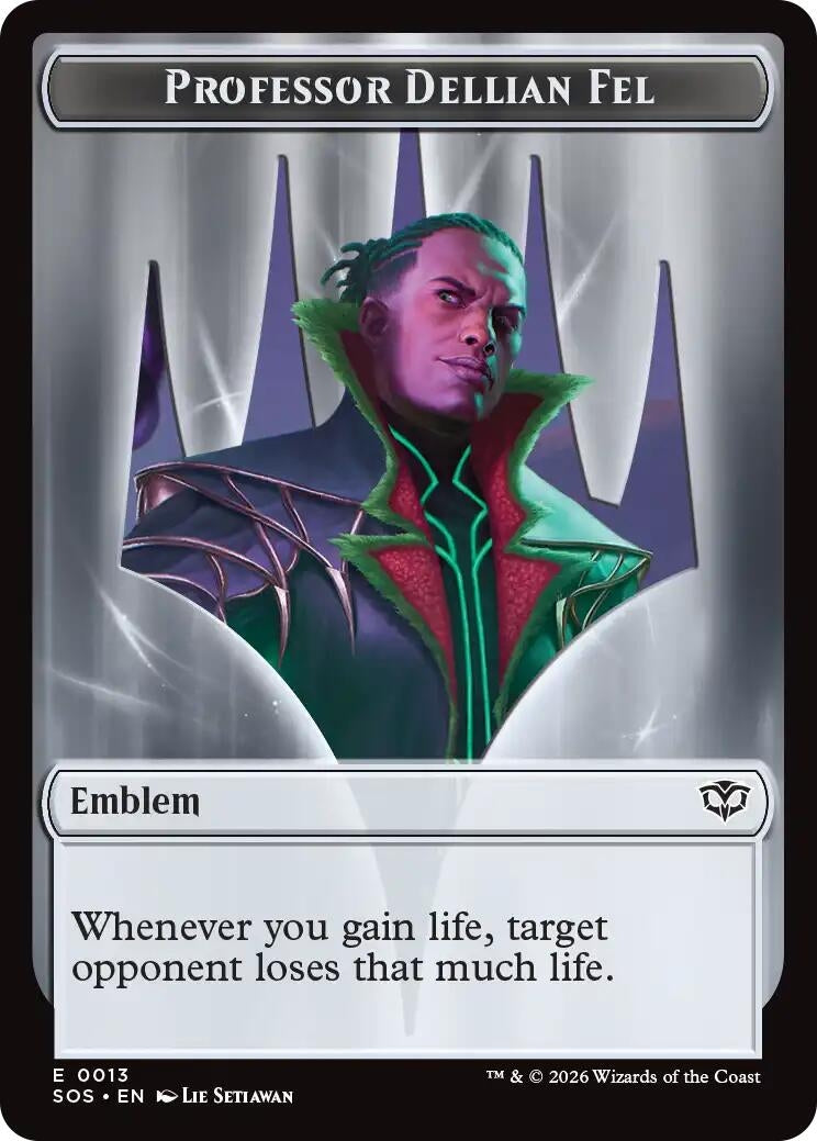 Image for Professor Dellian Fel  // Pest (0008) Double-Sided Token (13 // 8) (Secrets of Strixhaven) - Magic: The Gathering