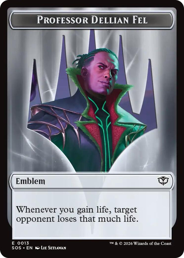 Image for Professor Dellian Fel  // Pest (0008) Double-Sided Token (13 // 8) (Secrets of Strixhaven) - Magic: The Gathering