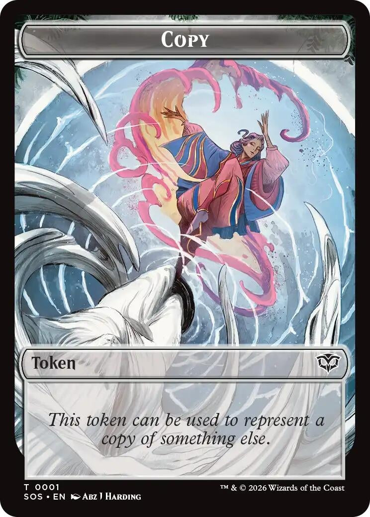 Image for Copy // Spirit (0010) Double-Sided Token (1 // 10) (Secrets of Strixhaven) - Magic: The Gathering