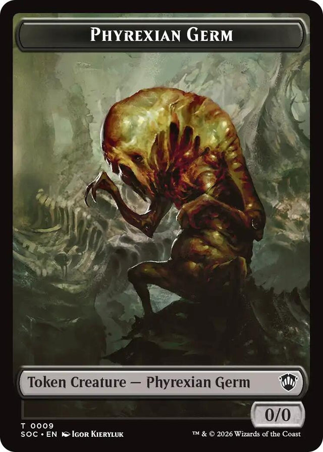 Image for Phyrexian Germ // Thopter Double-Sided Token (9 // 28) (Foil) (Commander: Secrets of Strixhaven) - Magic: The Gathering