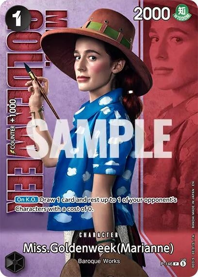Image for Miss.Goldenweek (Marianne) - P-146 (Premium Card Collection -Live Action Edition Vol.2 Baroque Works-) (P-146) (Foil) (One Piece Promotion Cards) (OP-PR) - One Piece Card Game