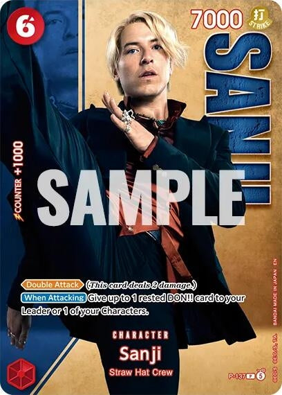 Image for Sanji - P-137 (Premium Card Collection -Live Action Edition Vol.2 Straw Hat Crew-) (P-137) (Foil) (One Piece Promotion Cards) (OP-PR) - One Piece Card Game