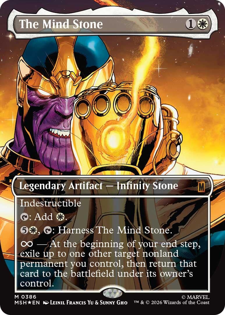 Image for The Mind Stone (Borderless) (386) (Foil) (Marvel Super Heroes) - Magic: The Gathering