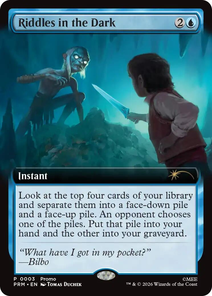 Image for Riddles in the Dark (Extended Art) (3) (Foil) (Unique and Miscellaneous Promos) (UMP) - Magic: The Gathering