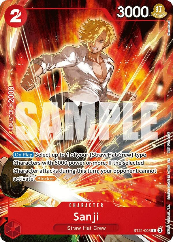 Sanji (Welcome Pack 2026 Vol.1) (ST21-003) (One Piece Promotion Cards)