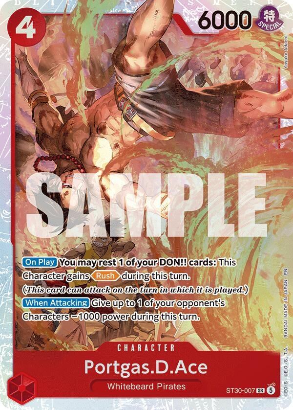 Image for Portgas.D.Ace (007) (ST30-007) (Foil) (ST-30: Starter Deck 30 EX Luffy & Ace) (ST-30) - One Piece Card Game
