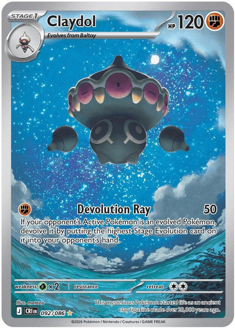 Image for Claydol (092/086) (Holofoil) (ME04: Chaos Rising) - Pokemon