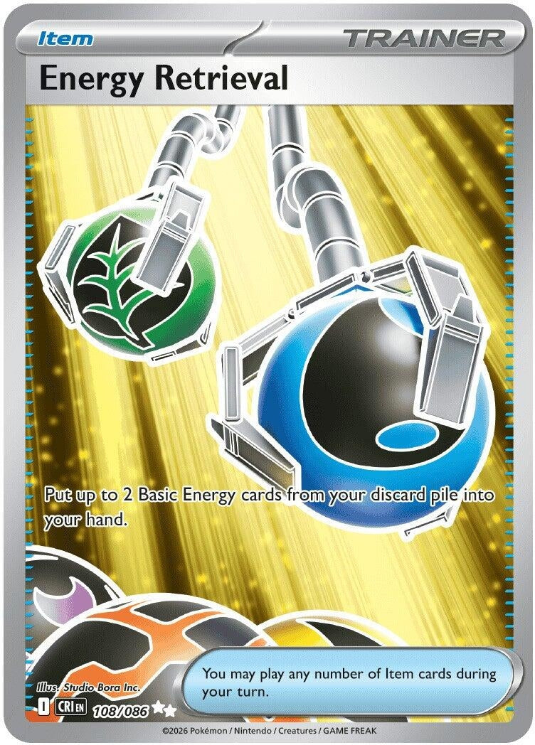 Image for Energy Retrieval (108/086) (Holofoil) (ME04: Chaos Rising) - Pokemon