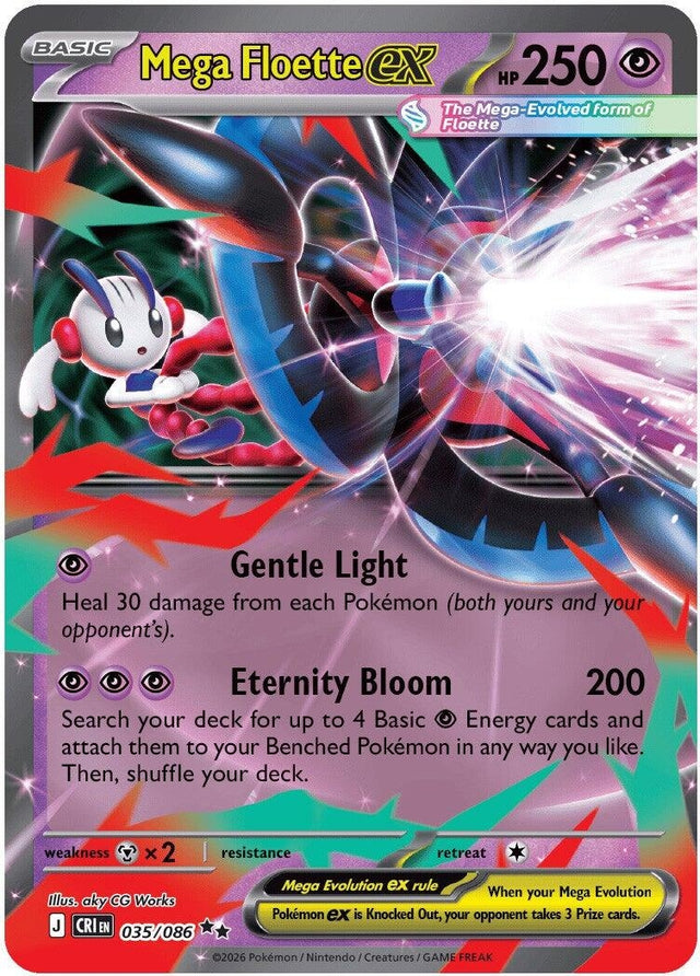 Image for Mega Floette ex (035/086) (Holofoil) (ME04: Chaos Rising) - Pokemon