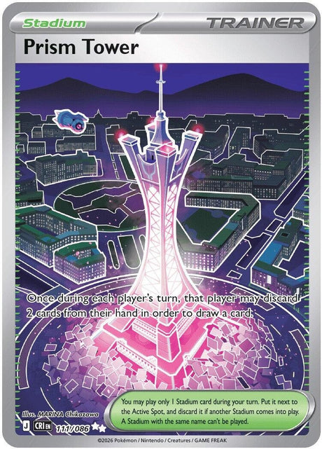 Image for Prism Tower (111/086) (Holofoil) (ME04: Chaos Rising) - Pokemon
