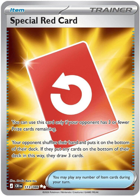 Image for Special Red Card (113/086) (Holofoil) (ME04: Chaos Rising) - Pokemon