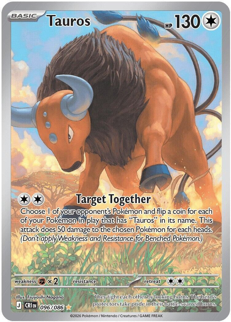Image for Tauros (096/086) (Holofoil) (ME04: Chaos Rising) - Pokemon