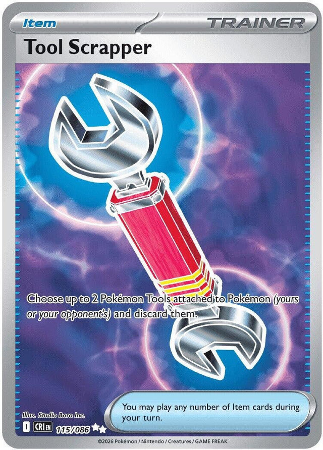 Image for Tool Scrapper (115/086) (Holofoil) (ME04: Chaos Rising) - Pokemon