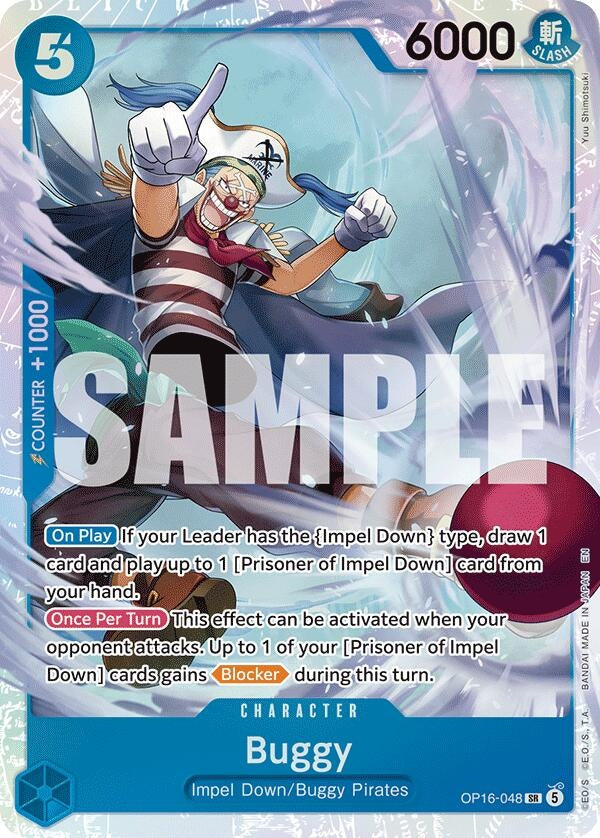 Image for Buggy (048) (OP16-048) (Foil) (The Time of Battle) - One Piece Card Game