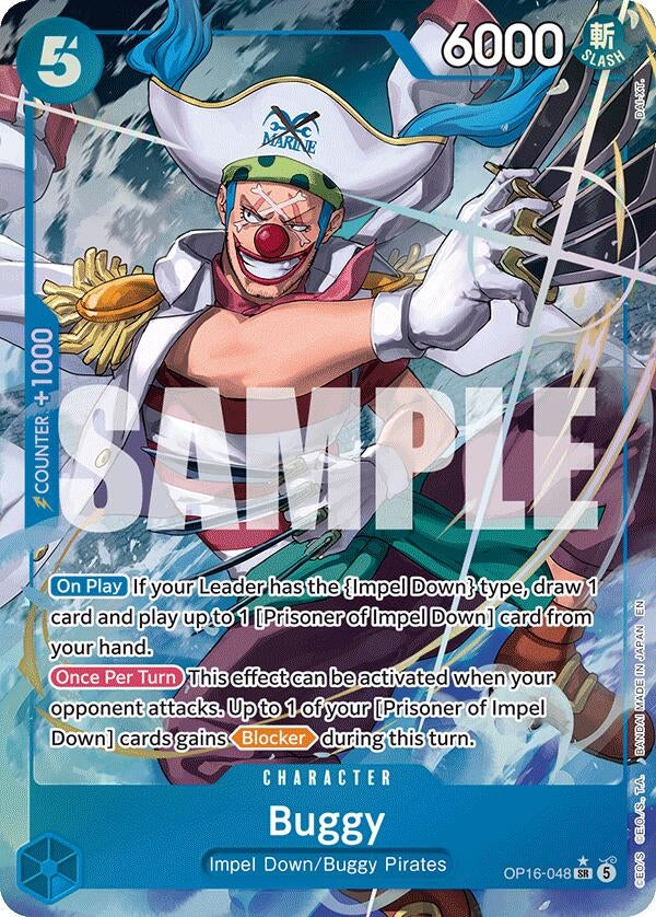 Image for Buggy (048) (Alternate Art) (OP16-048) (Foil) (The Time of Battle) - One Piece Card Game