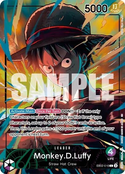 Image for Monkey.D.Luffy (Official Playmat Limited Edition Vol.5) (EB02-010) (Foil) (One Piece Promotion Cards) (OP-PR) - One Piece Card Game