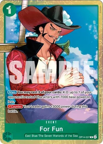 Image for For Fun (Premium Card Collection -Best Selection Vol. 6-) (OP14-037) (Foil) (One Piece Promotion Cards) (OP-PR) - One Piece Card Game