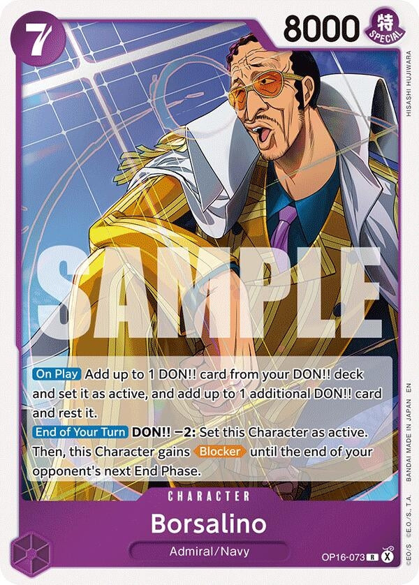 Image for Borsalino (OP16-073) (Foil) (The Time of Battle) - One Piece Card Game