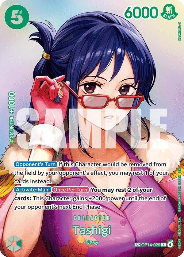 Image for Tashigi (SP) (OP14-029) (Foil) (The Time of Battle) - One Piece Card Game