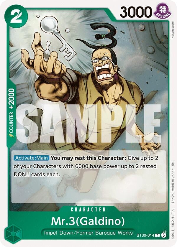 Image for Mr.3(Galdino) (ST30-014) (Foil) (ST-30: Starter Deck 30 EX Luffy & Ace) (ST-30) - One Piece Card Game
