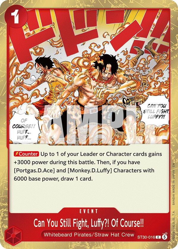 Image for Can You Still Fight, Luffy?! Of Course!! (ST30-016) (Foil) (ST-30: Starter Deck 30 EX Luffy & Ace) (ST-30) - One Piece Card Game