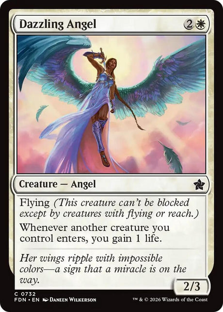 Image for Dazzling Angel (0732) (732) (Foundations) - Magic: The Gathering