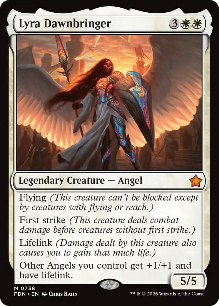 Image for Lyra Dawnbringer (0738) (738) (Foundations) - Magic: The Gathering