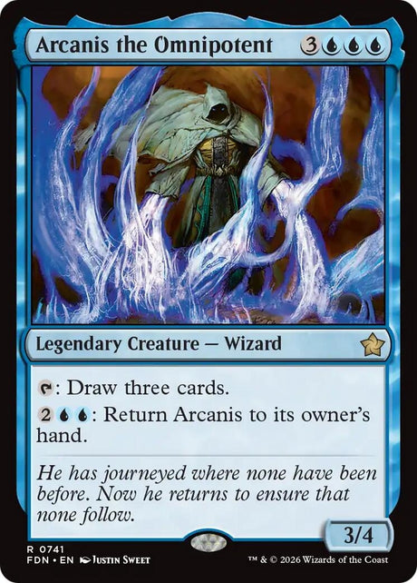 Image for Arcanis the Omnipotent (0741) (741) (Foundations) - Magic: The Gathering