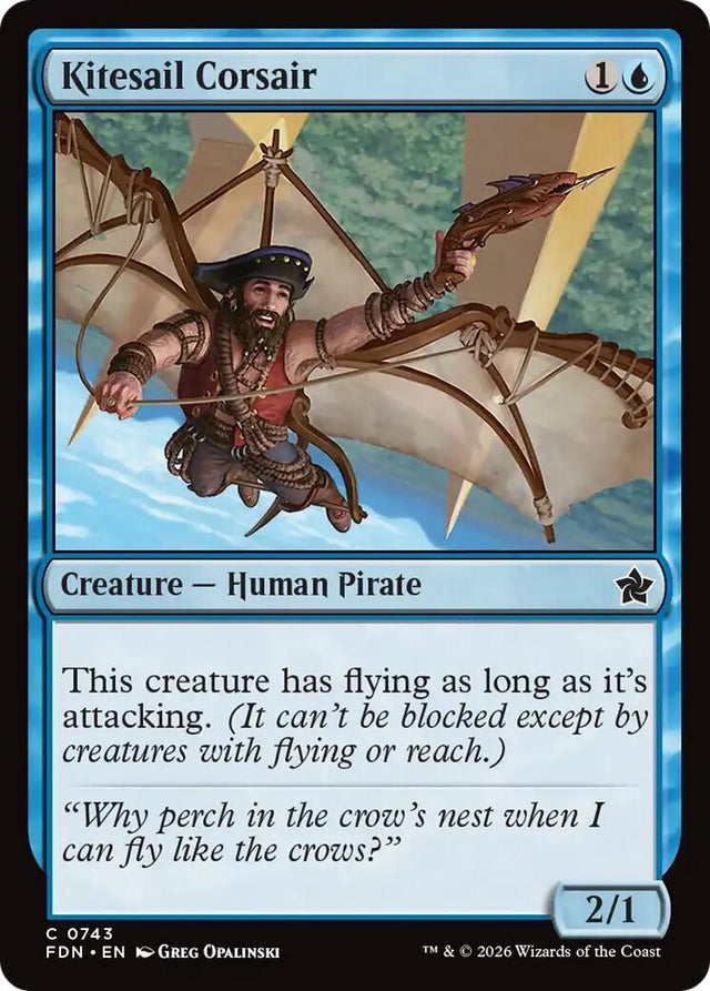 Image for Kitesail Corsair (0743) (743) (Foundations) - Magic: The Gathering