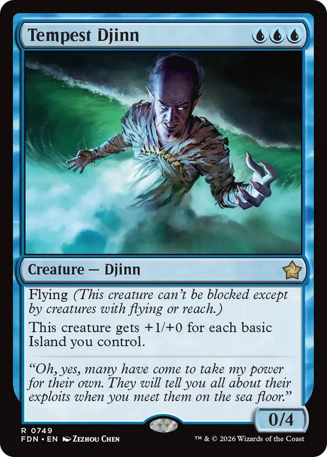Image for Tempest Djinn (0749) (749) (Foundations) - Magic: The Gathering