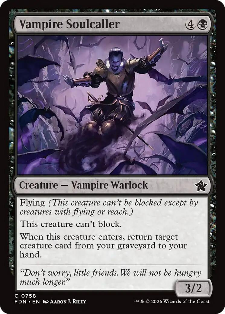 Image for Vampire Soulcaller (0758) (758) (Foundations) - Magic: The Gathering