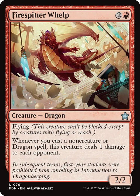 Image for Firespitter Whelp (0761) (761) (Foundations) - Magic: The Gathering