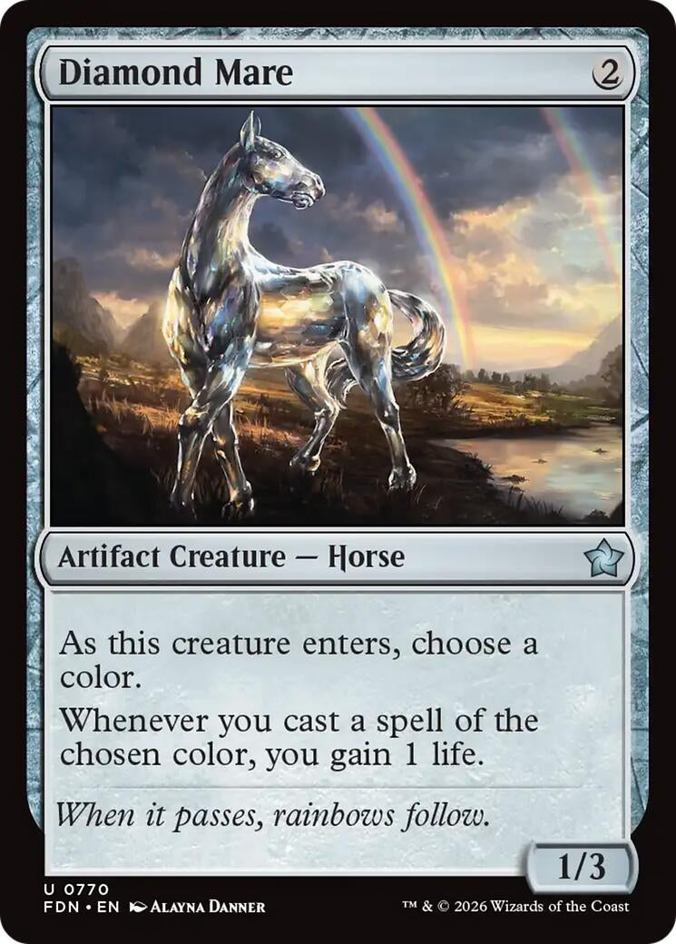 Image for Diamond Mare (0770) (770) (Foundations) - Magic: The Gathering