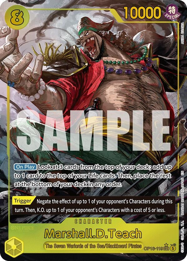 Image for Marshall.D.Teach (119) (Alternate Art) (OP16-119) (Foil) (The Time of Battle) - One Piece Card Game