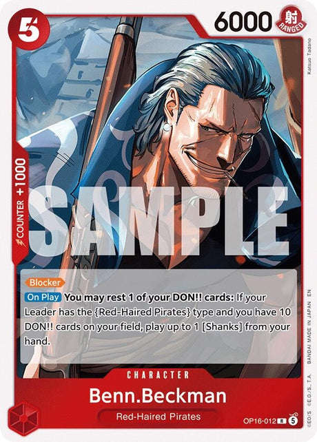 Image for Benn.Beckman (OP16-012) (Foil) (The Time of Battle) - One Piece Card Game