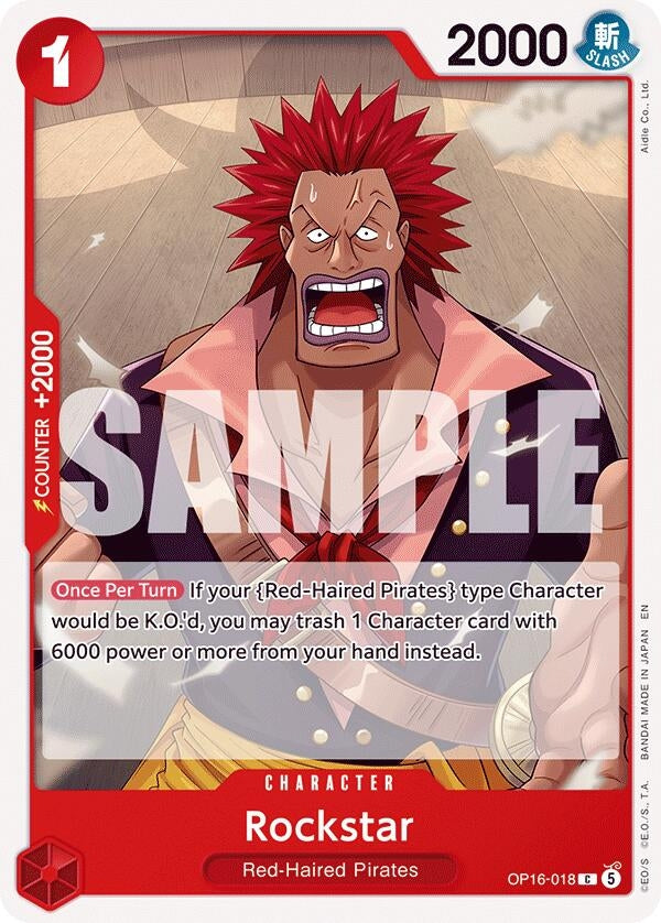 Image for Rockstar (OP16-018) (The Time of Battle) - One Piece Card Game